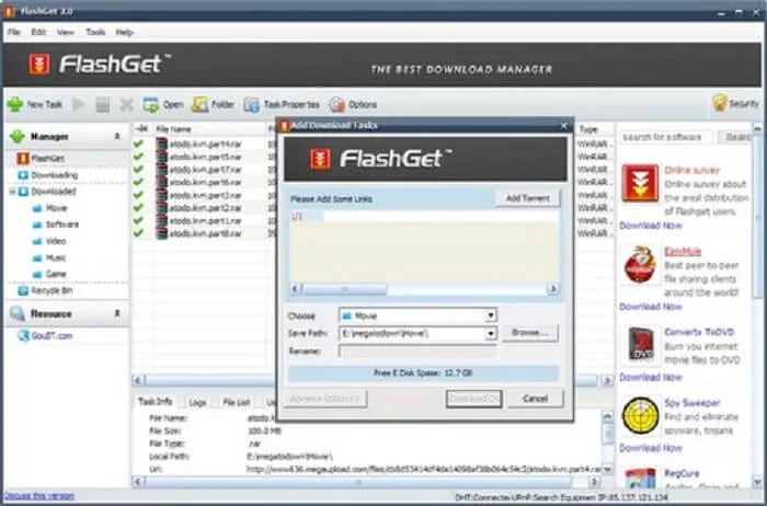 video downloader for any website free flashget