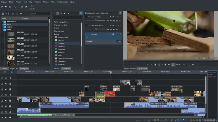 Comparison between Shotcut Vs Kdenlive