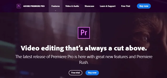 Adobe Premiere Pro popular video editing software