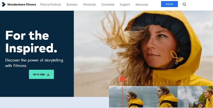 WonderShare Filmora video editing software