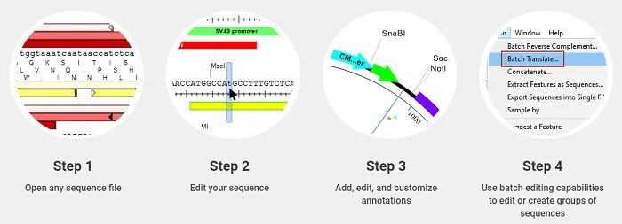 1 Sequence editing and annotation